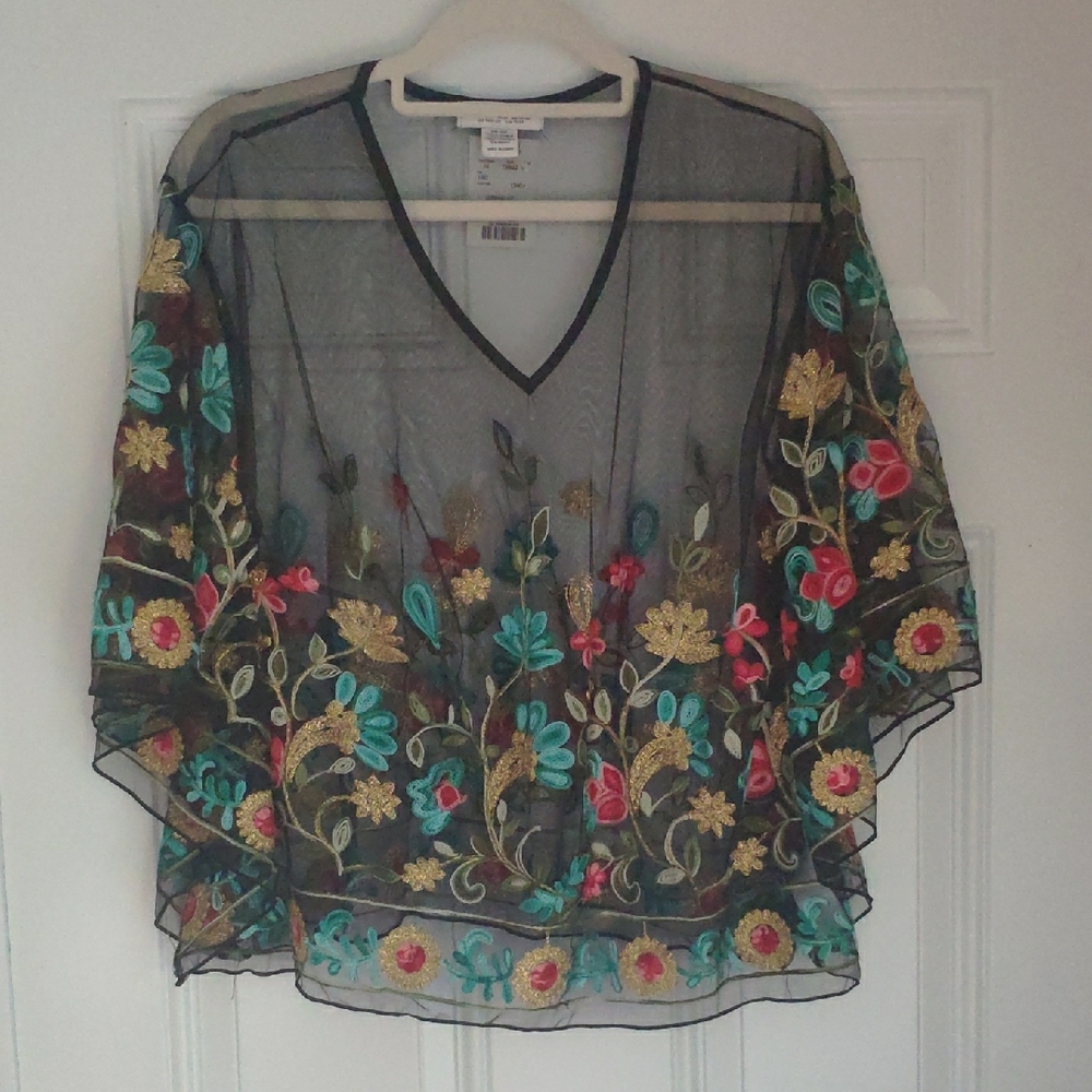 NWT Rachel Zoe Elegant Sheer Blouse